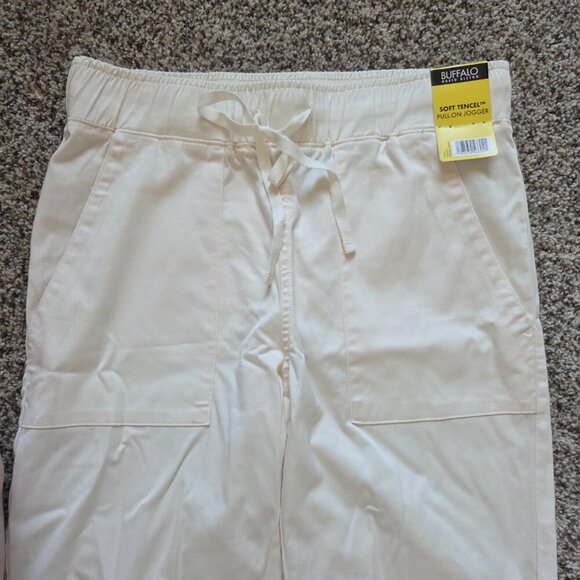 NWT Buffalo David Bitton Women's Soft Tencel Pull-on Jogger Sz Small Cream New - Picture 3 of 8